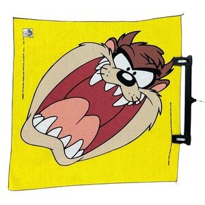 Vintage Tasmanian Devil Taz Looney Tunes Bandana 1990s Unused Bandaroos Made USA